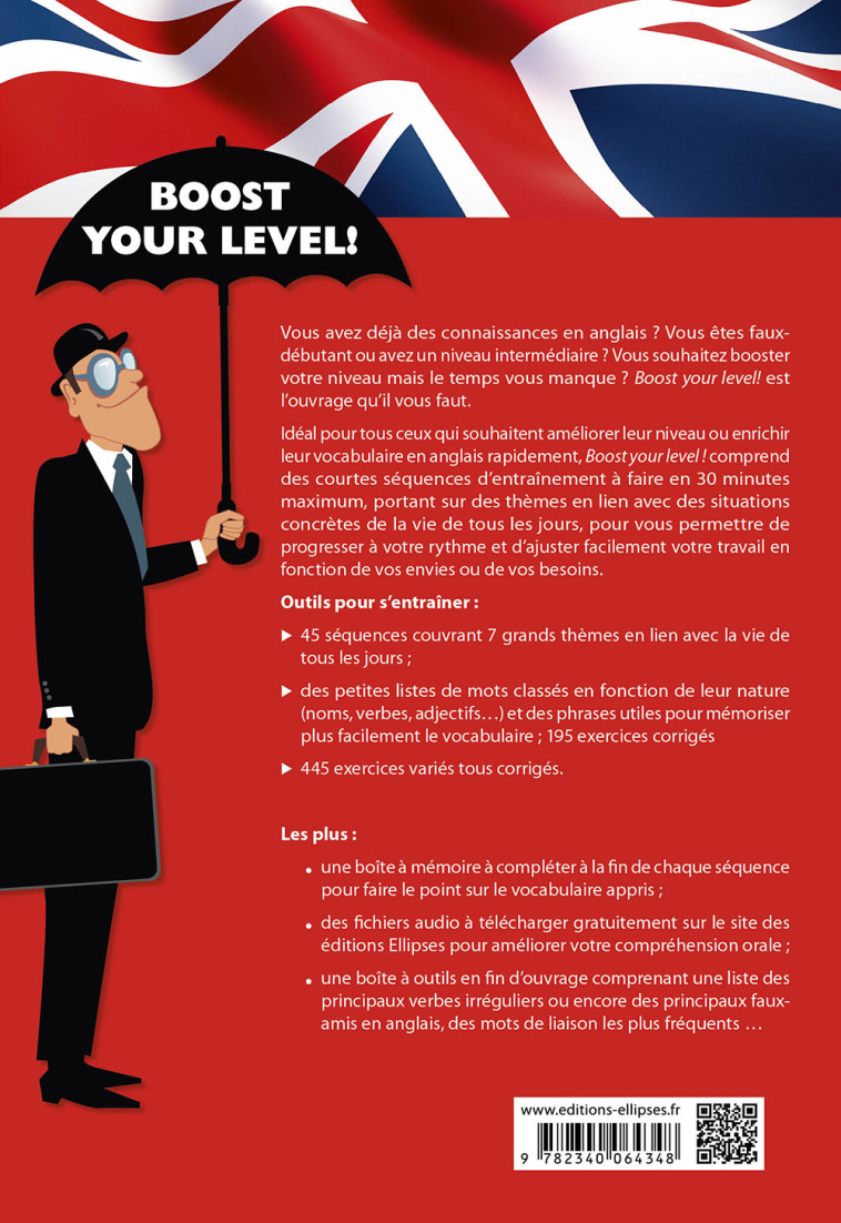 BOOST YOUR LEVEL! - SPECIAL VOCABULAIRE EN 30 MINUTES PAR JOUR - A2-B1 - RODET MAGALI - ELLIPSES