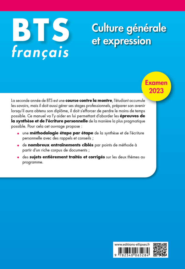 CULTURE GENERALE ET EXPRESSION EXAMEN 2023  INVITATION AU VOYAGE - DANS MA MAISON - FELTEN AGNES - ELLIPSES