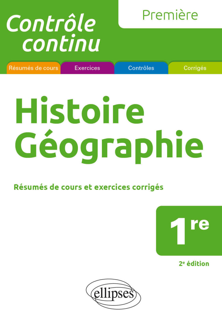 HISTOIRE-GEOGRAPHIE - PREMIERE - MARTINEZ GILLES - ELLIPSES