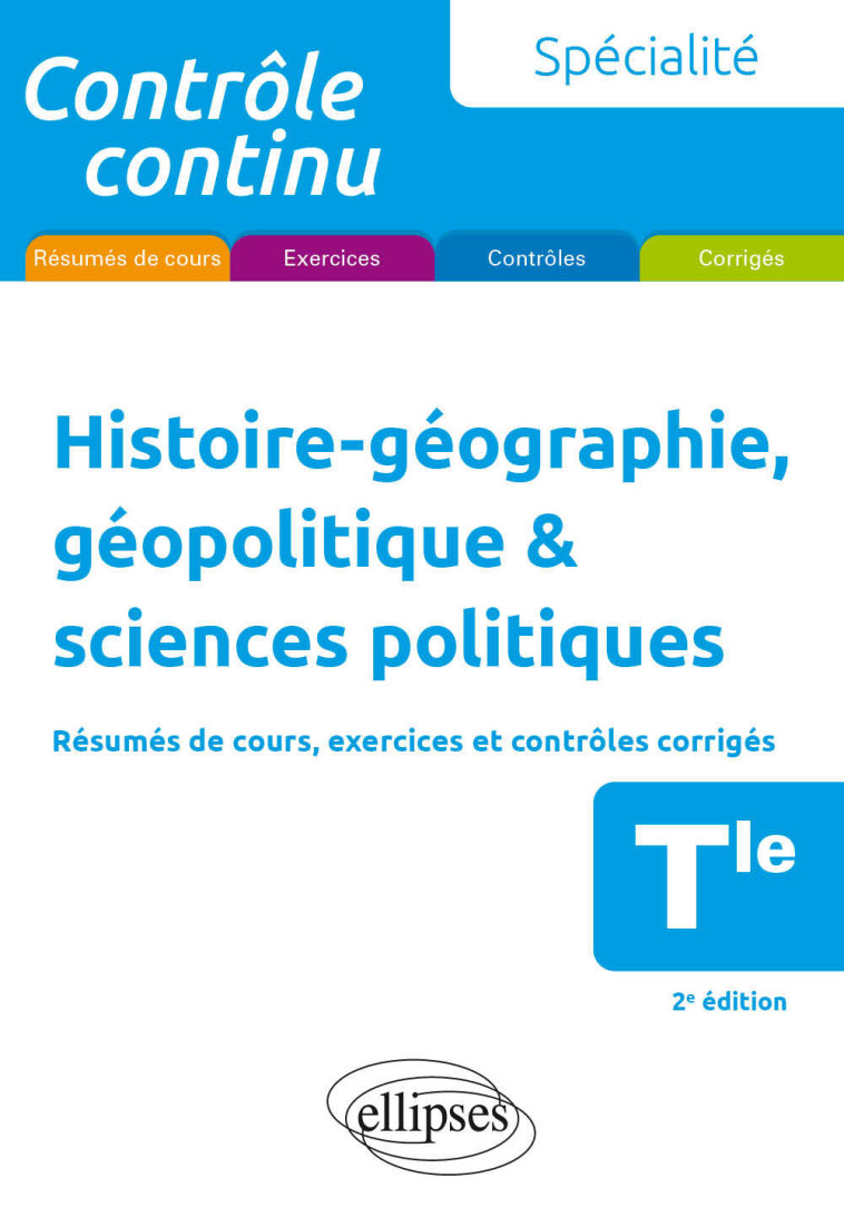 SPECIALITE HISTOIRE-GEOGRAPHIE, GEOPOLITIQUE & SCIENCES POLITIQUES - TERMINALE - MARTINEZ GILLES - ELLIPSES