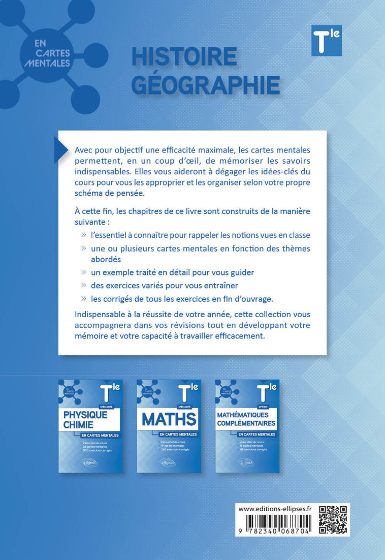 HISTOIRE GEOGRAPHIE CARTES MENTALES TLE - GRIMOULT CEDRIC - ELLIPSES