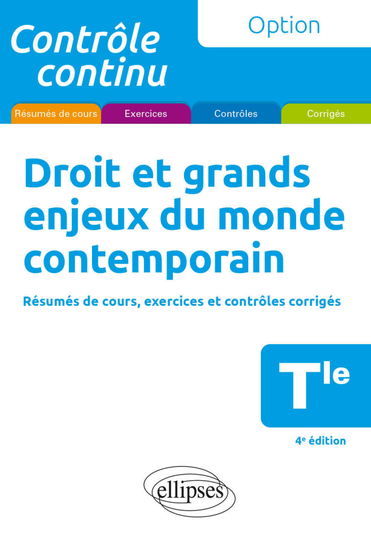 DROIT ET GRANDS ENJEUX DU MONDE CONTEMPORAIN TLE 2021 - BERNARD-GROUTEAU - ELLIPSES