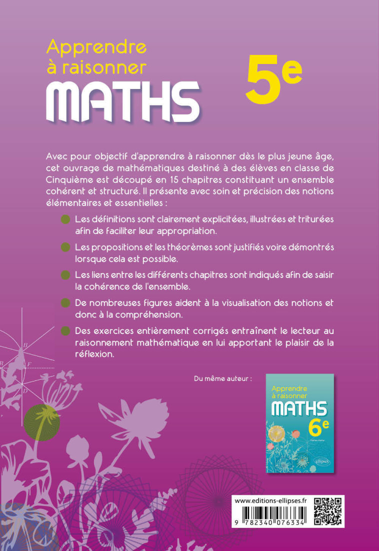 APPRENDRE A RAISONNER - MATHEMATIQUES - CINQUIEME - KIEFFER MATHIEU - ELLIPSES