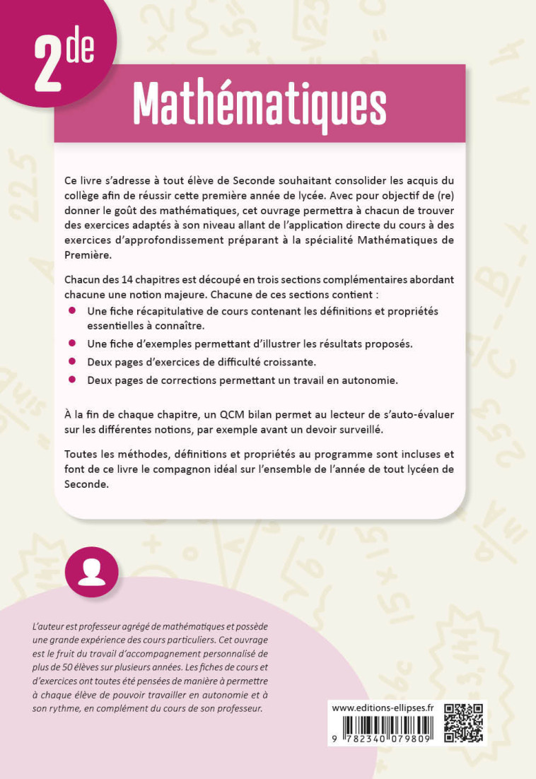 MATHEMATIQUES 2NDE POUR UN ACCOMPAGNEMENT PERSONNALISE - ROTGE JONATHAN - ELLIPSES