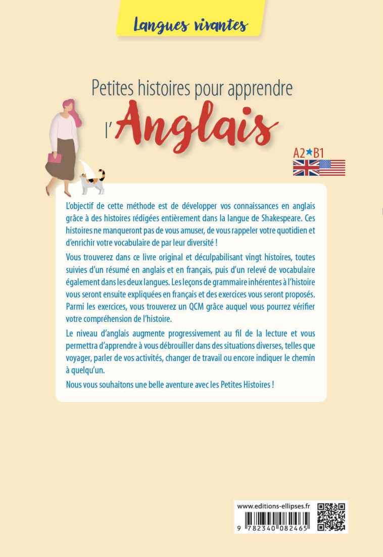 PETITES HISTOIRES POUR APPRENDRE L'ANGLAIS - A2-B1 - BEGUE SANDRA - ELLIPSES