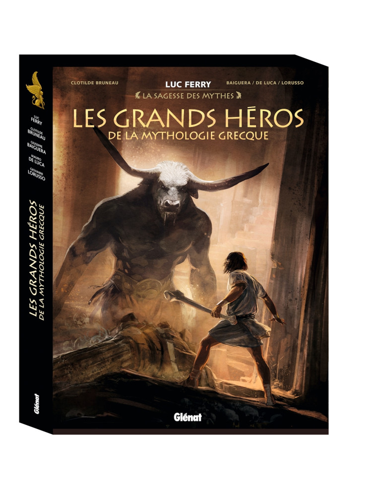 LES GRANDS HEROS DE LA MYTHOLOGIE GRECQUE - PROMETHEE / THESEE / PERSEE - BRUNEAU/DE LUCA - GLENAT