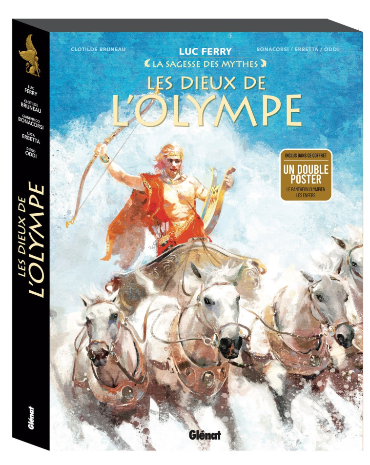 LES DIEUX DE L'OLYMPE - COFFRET - APOLLON/HADES/DIONYSOS - BRUNEAU/ERBETTA/ODDI - GLENAT