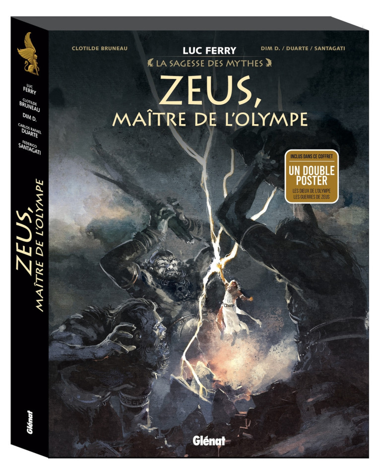 ZEUS, MAITRE DE L'OLYMPE COFFRET 3 VOLUMES - BRUNEAU/DIM D. - GLENAT