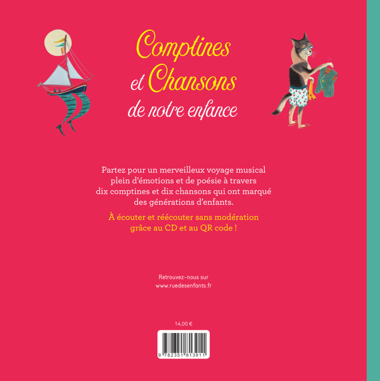 COMPTINES ET CHANSONS DE NOTRE ENFANCE + CD - PIA TACCONE - CTP RUE ENFANTS