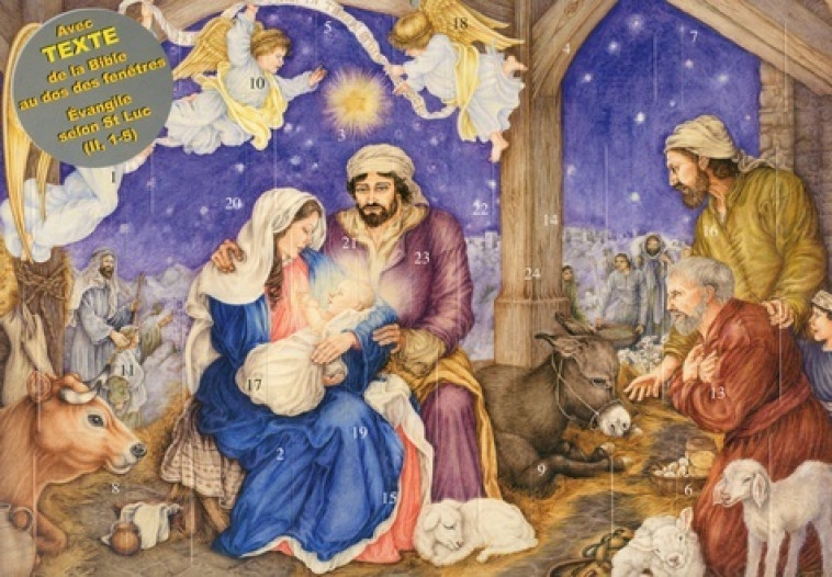 CALENDRIER DE L'AVENT PETIT JESUS EST NE - CAMPINOTI - CAMPINOTI LUCIA - MINEDITION