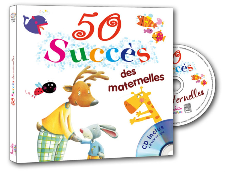 50 SUCCES DES MATERNELLES + CD - COLLECTIF - FORMULETTE