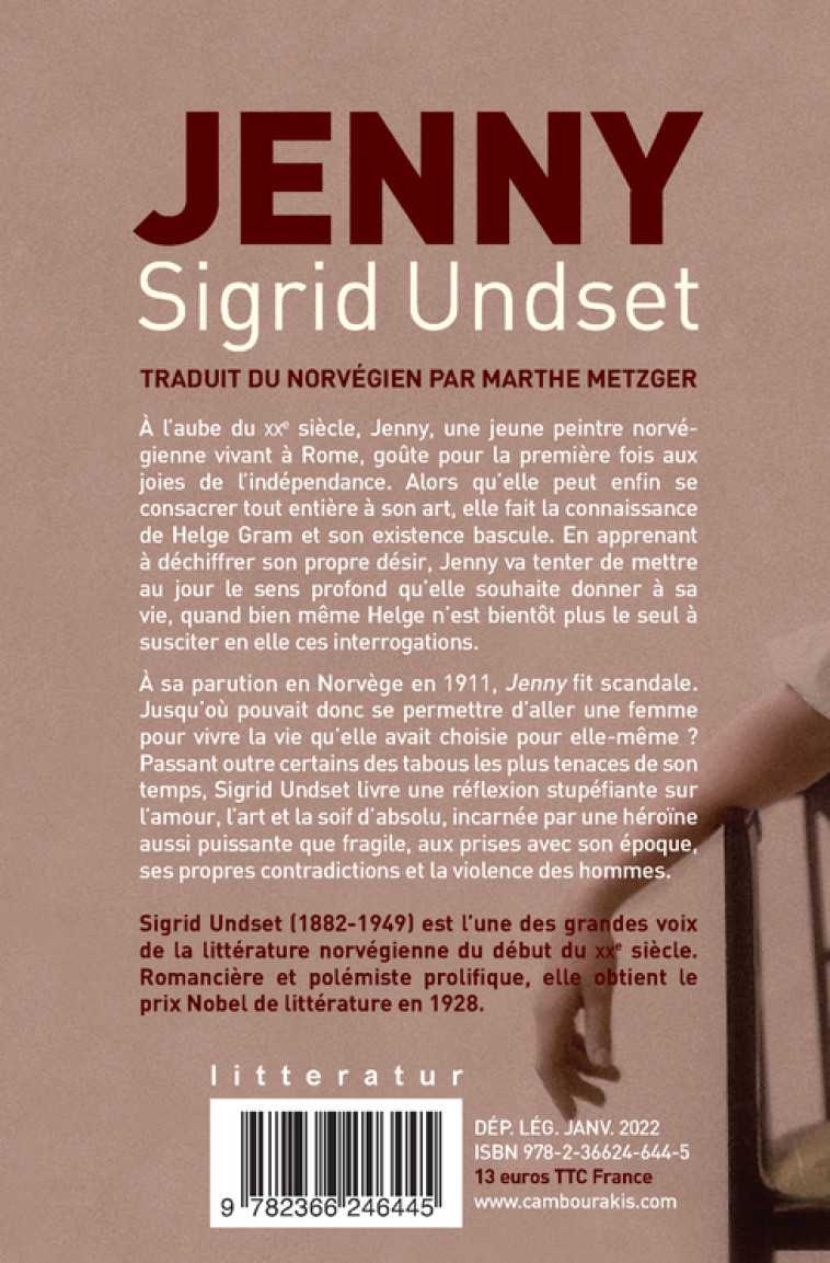 JENNY - UNDSET SIGRID - CAMBOURAKIS