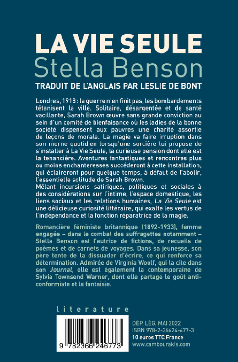 LA VIE SEULE (EDITION COLLECTOR) - BENSON STELLA - CAMBOURAKIS