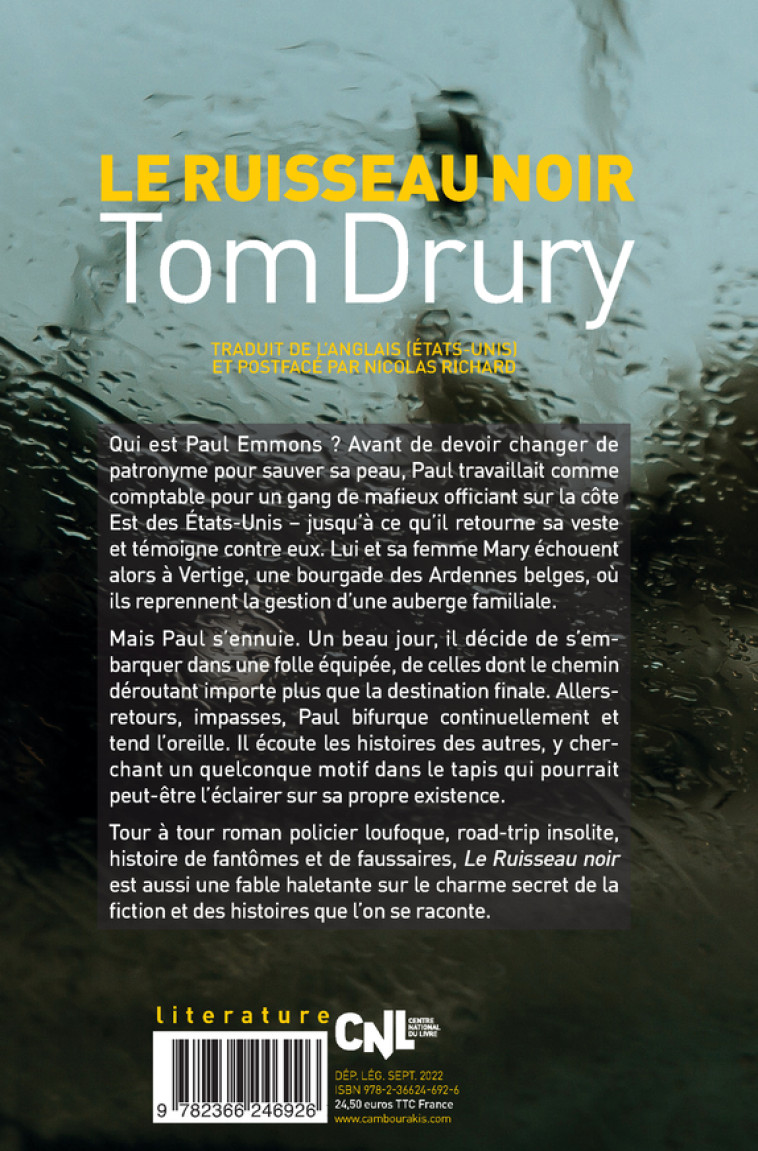 LE RUISSEAU NOIR - DRURY TOM - CAMBOURAKIS