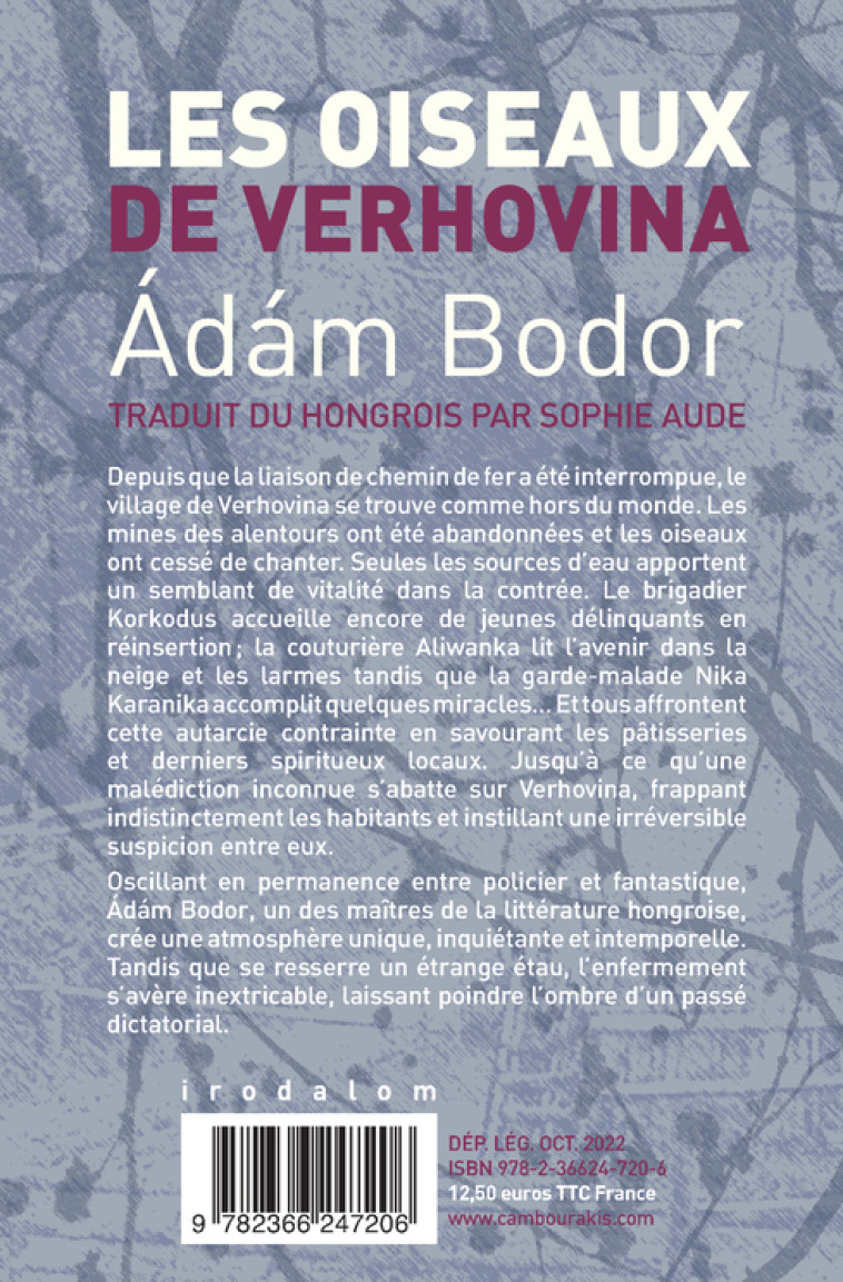 LES OISEAUX DE VERHOVINA - BODOR ADAM - CAMBOURAKIS