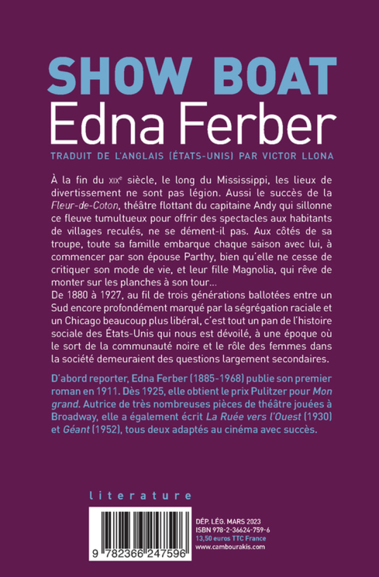 SHOW BOAT - FERBER EDNA - CAMBOURAKIS