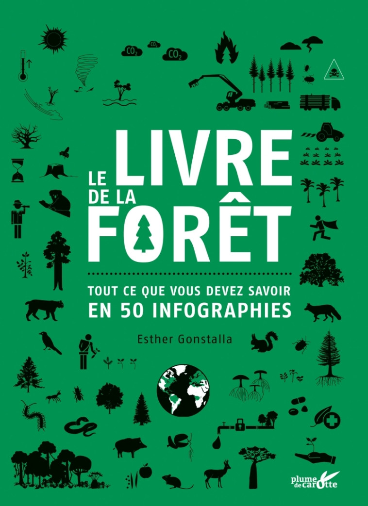 LE LIVRE DE LA FORET - TOUT CE QUE VOUS DEV EZ SAVOIR EN 50 INFOGRAPHIES - GONSTALLA ESTHER - PLUME CAROTTE