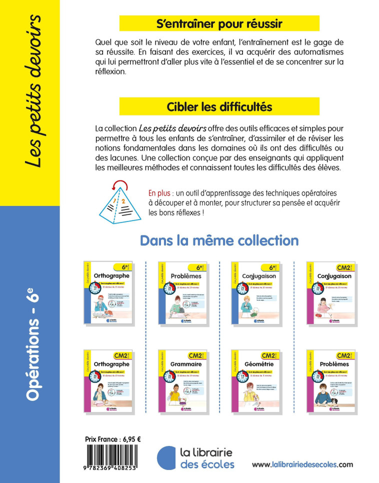 LES PETITS DEVOIRS - OPERATIONS  6E - GRAVIER ALICE - LIB DES ECOLES