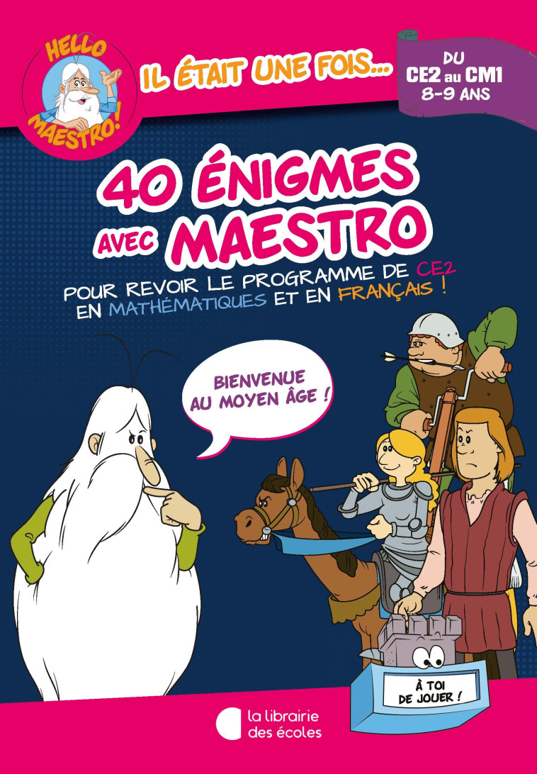 40 ENIGMES AVEC MAESTRO CE2-CM1 - CLUZEL VALERIE - LIB DES ECOLES