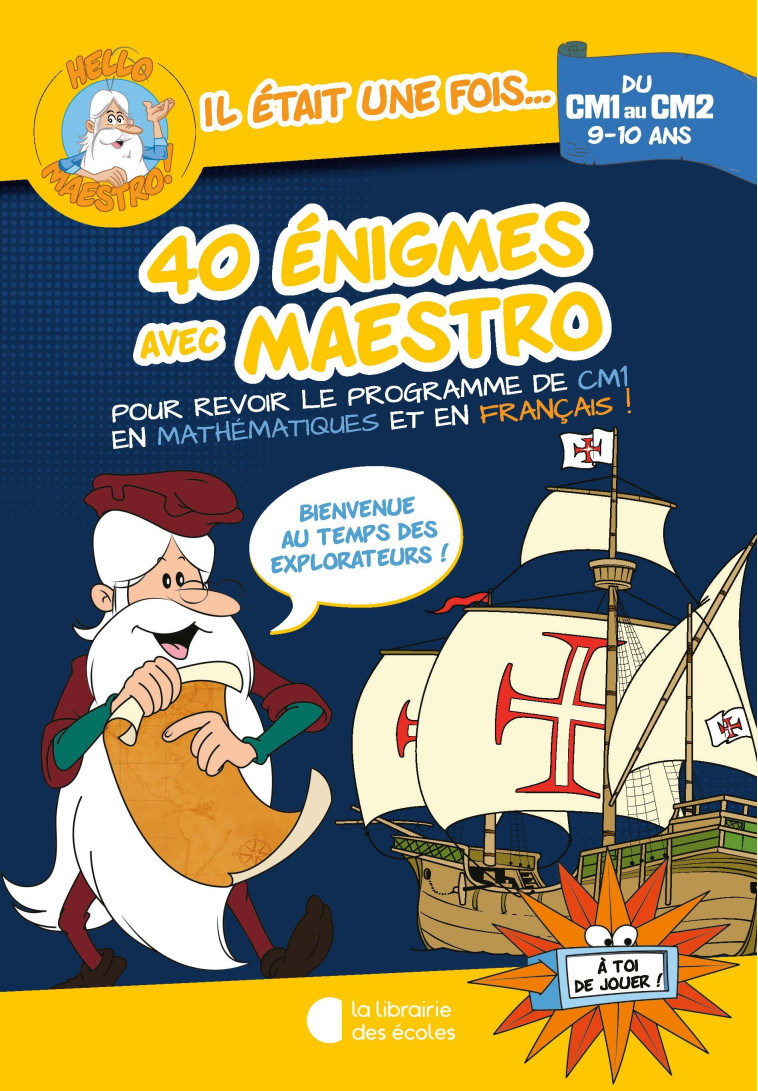 40 ENIGMES AVEC MAESTRO CM1-CM2 - CREPON SOPHIE - LIB DES ECOLES