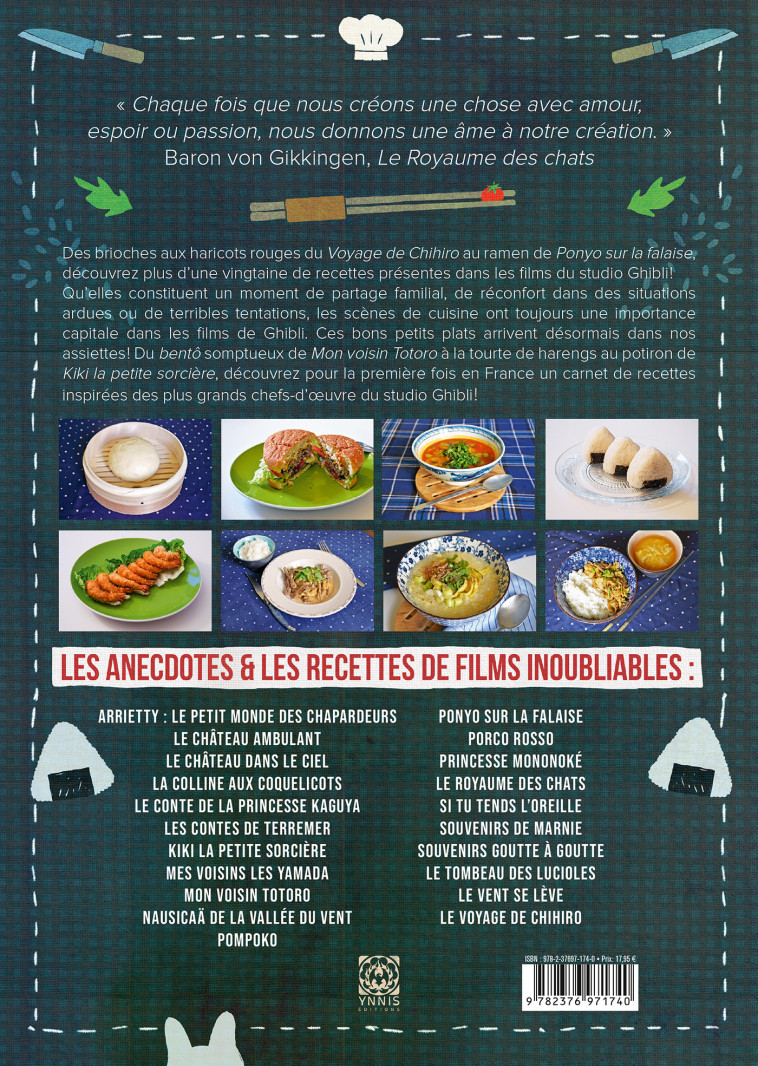 LES RECETTES DES FILMS DU STUDIO GHIBLI - VO/THEVENON/CARTIER - YNNIS