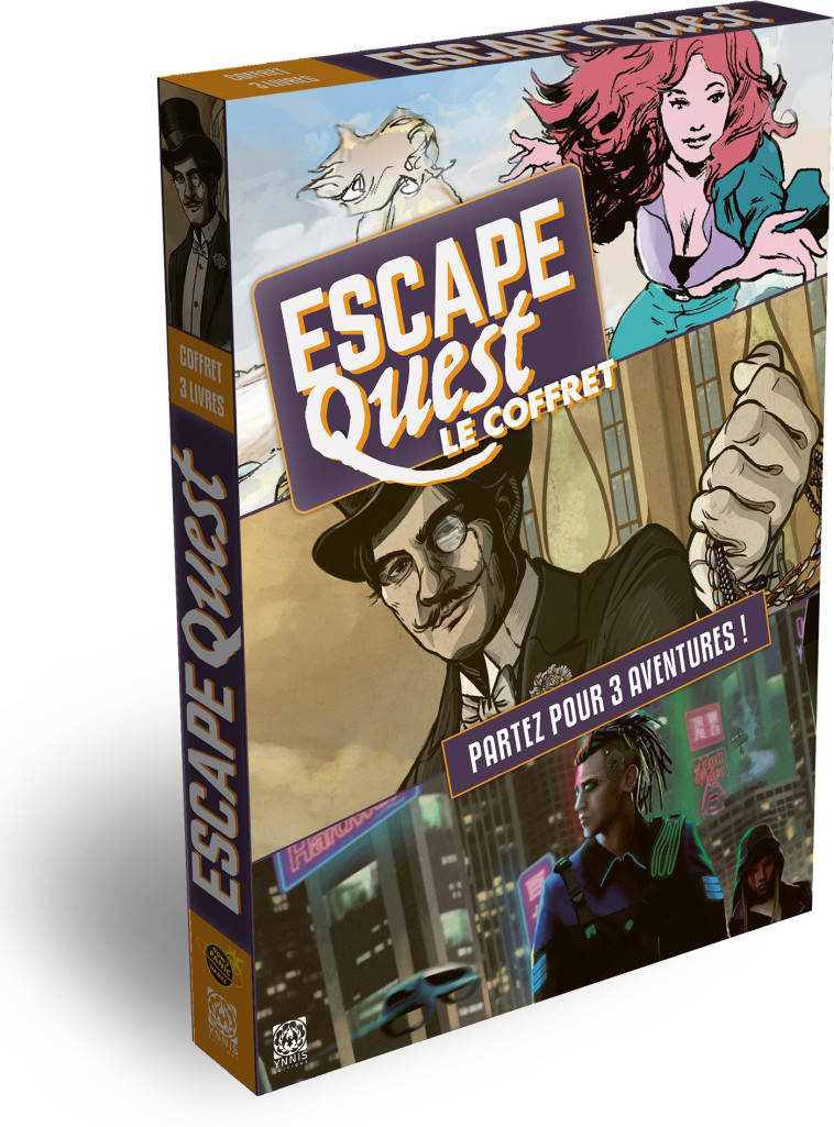 COFFRET ESCAPE QUEST 3 AVENTURES VOLUME 2 - XXX - YNNIS