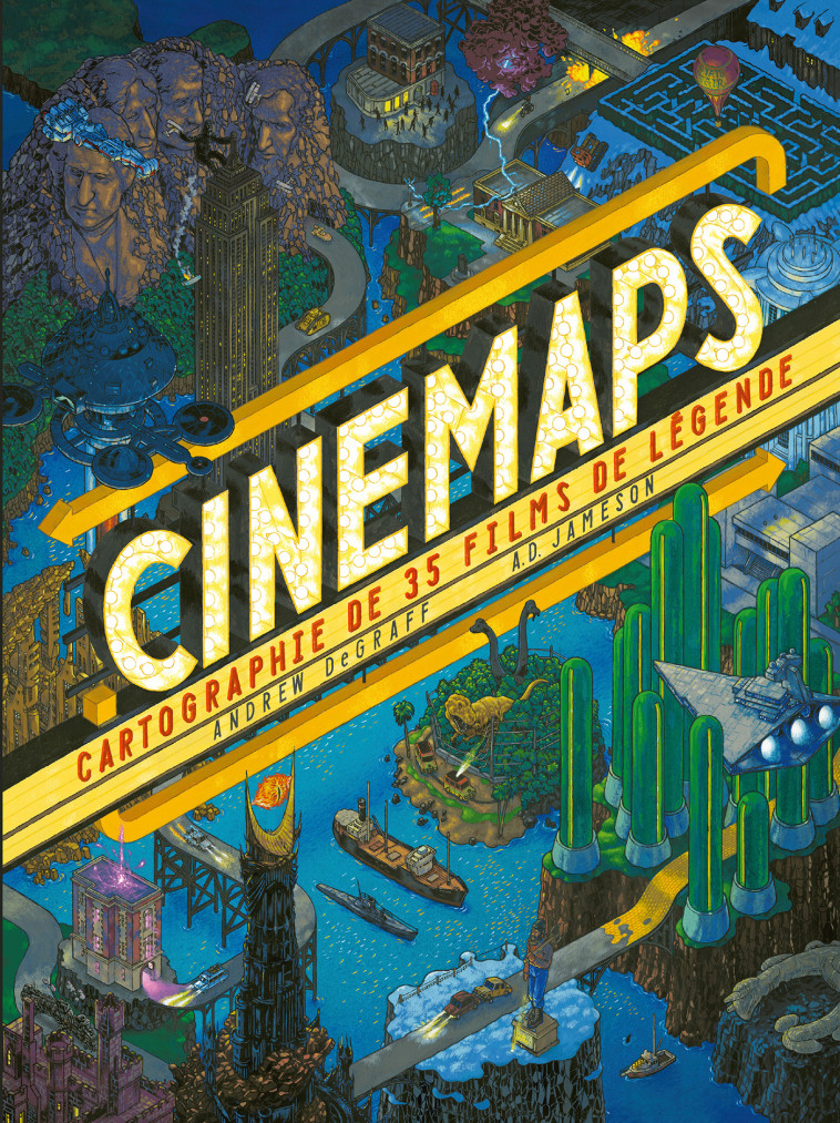 CINEMAPS, CARTOGRAPHIE DE 35 FILMS DE LEGENDE - JAMESON/DEGRAFF - YNNIS