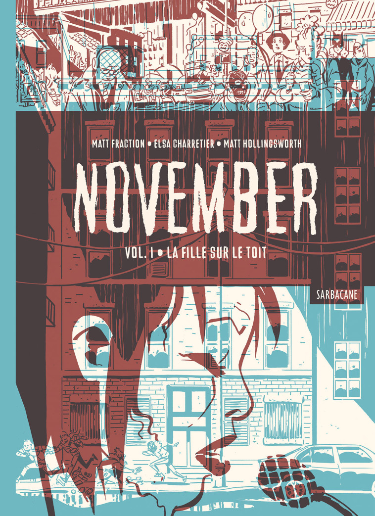 NOVEMBER - T01 - LA FILLE SUR LE TOIT - FRACTION MATT/CHARRE - SARBACANE