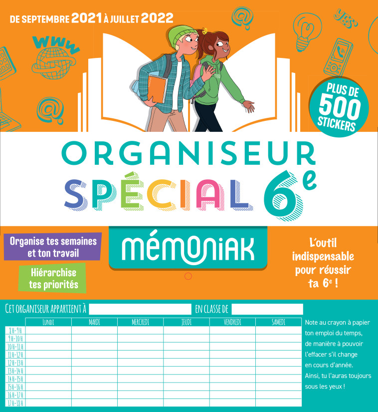 ORGANISEUR MEMONIAK SPECIAL 6E 2021-2022 - XXX - 365 PARIS