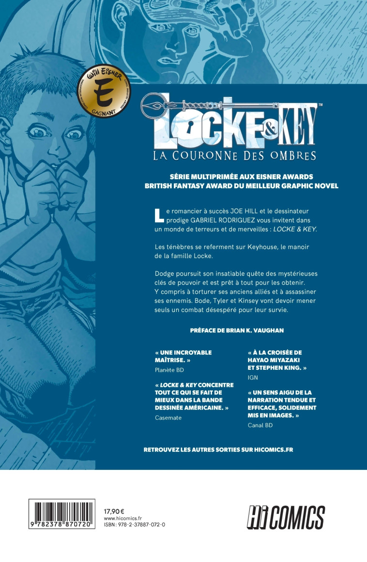 LOCKE & KEY, T3 : LA COURONNE DES OMBRES - HILL/RODRIGUEZ - HICOMICS