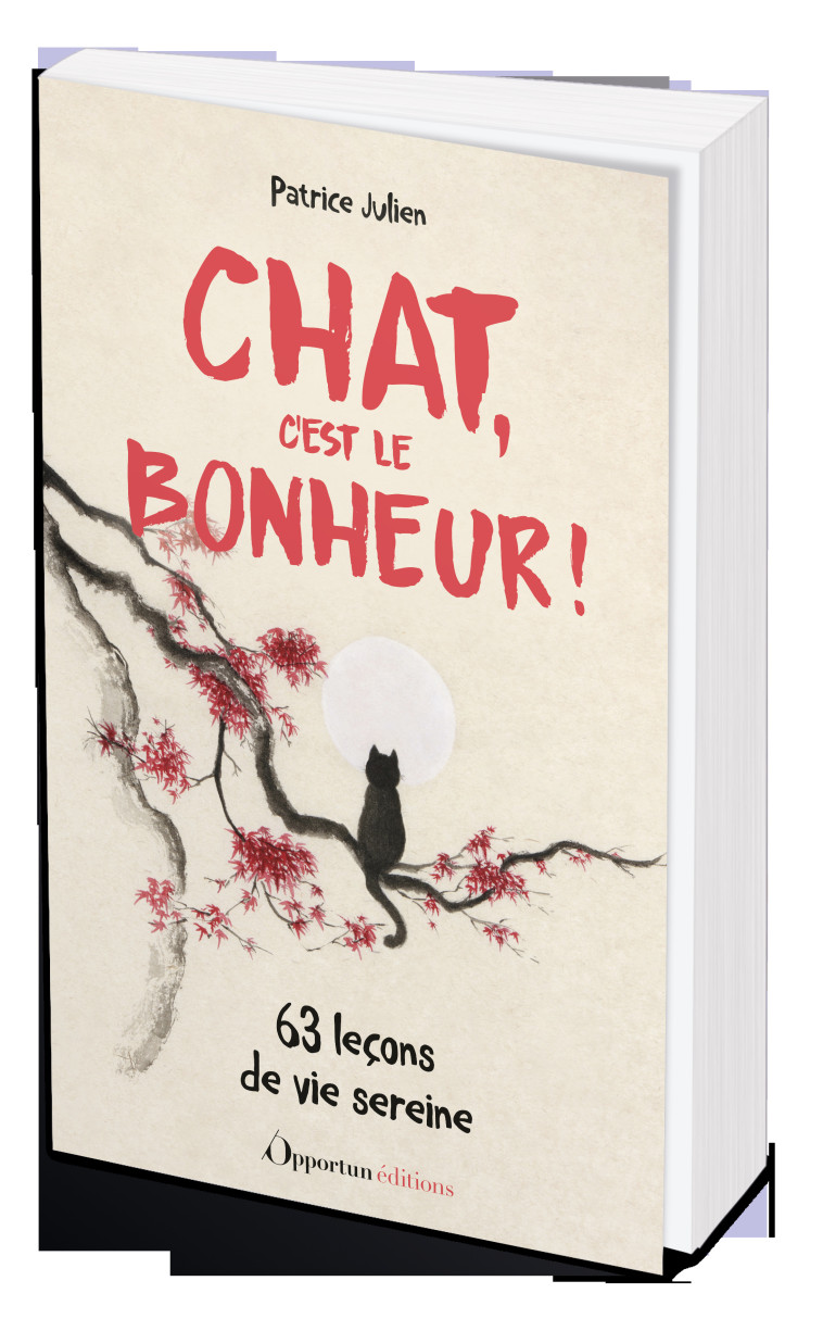 CHAT, C'EST LE BONHEUR ! - 63 LECONS DE VIE SEREINE - JULIEN PATRICE - OPPORTUN