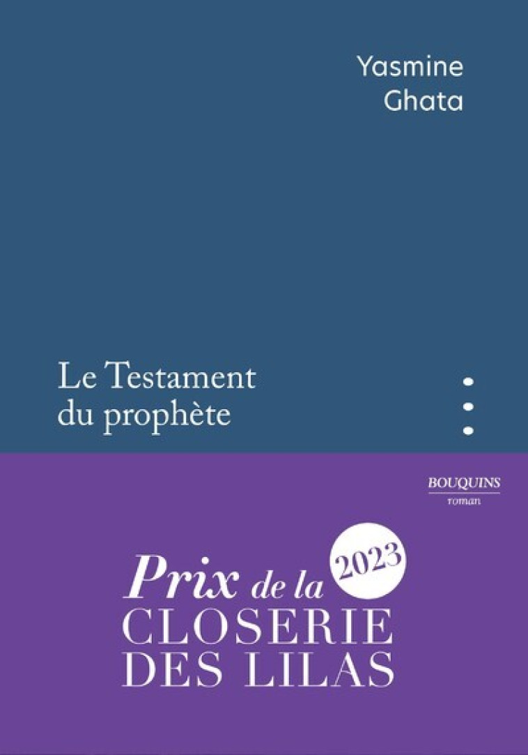 LE TESTAMENT DU PROPHETE - GHATA YASMINE - BOUQUINS