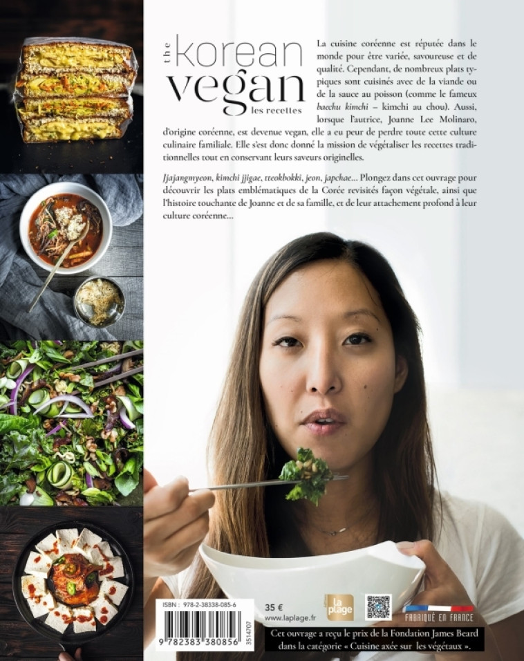 KOREAN VEGAN - RECETTES TRADITIONNELLES ET FAMILIALES - LEE MOLINARO JOANNE - LA PLAGE