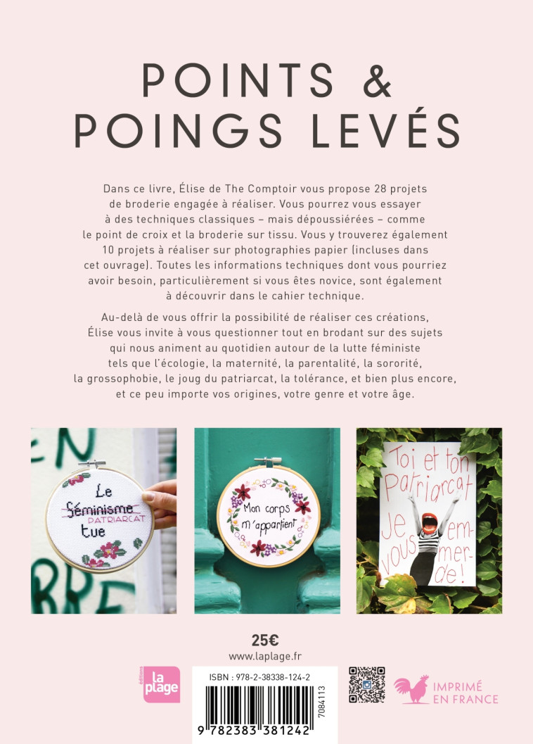 POINTS ET POINGS LEVES - LA BRODERIE FEMINISTE, MILITANTE ET ENGAGEE - THE COMPTOIR - LA PLAGE