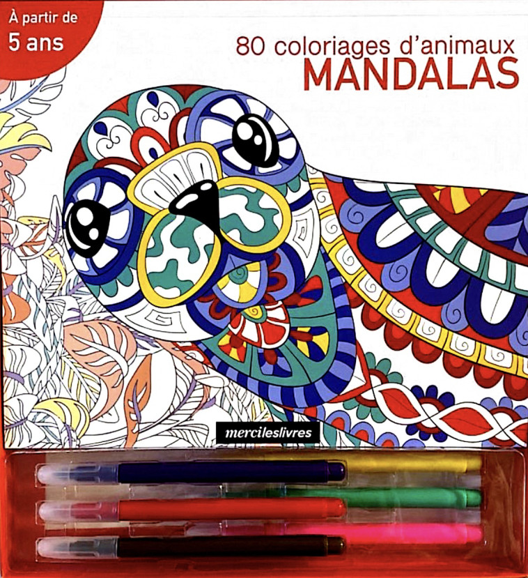 COFFRET MANDALA 80 COLORIAGES - COLLECTIF - MERCILESLIVRES