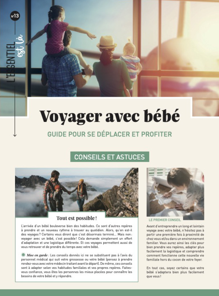 VOYAGER AVEC BEBE - COLLECTIF - MERCILESLIVRES