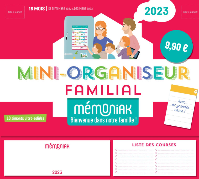 MINI-ORGANISEUR FAMILIAL MEMONIAK 2022-2023 - XXX - 365 PARIS