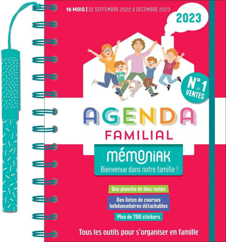 AGENDA FAMILIAL MEMONIAK 2022-2023 - XXX - 365 PARIS