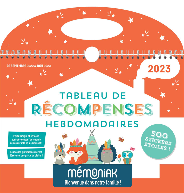 TABLEAU DE RECOMPENSES HEBDOMADAIRES MEMONIAK 2022-2023 - XXX - 365 PARIS