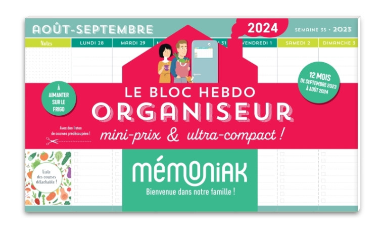 LE BLOC HEBDO ORGANISEUR - XXX - 365 PARIS