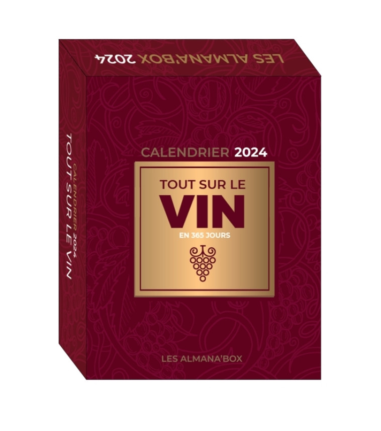 ALMANA BOX TOUT SUR LE VIN EN 365 JOURS 2024 - ESQUERRE MARC - 365 PARIS