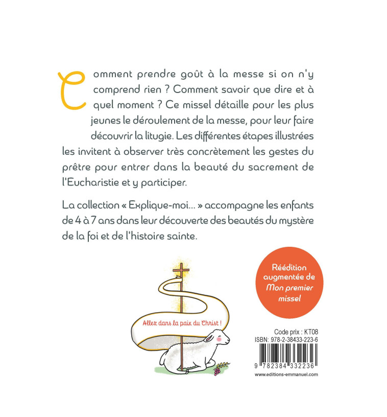 EXPLIQUE-MOI... LA MESSE - EDITION ILLUSTREE - DE BIZEMONT/DE BRAUX - EMMANUEL