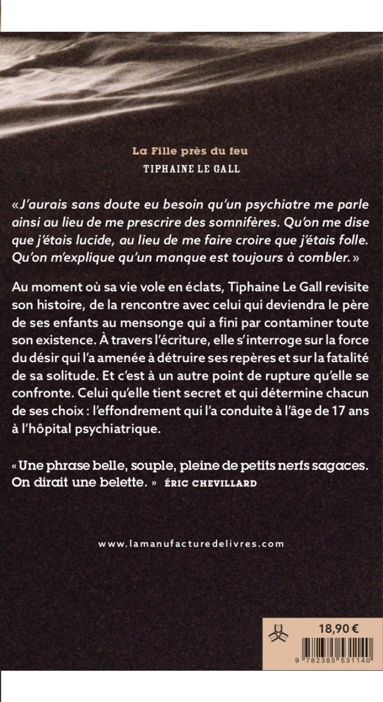 LA FILLE PRES DU FEU - LE GALL TIPHAINE - MANUFACTURE LIV