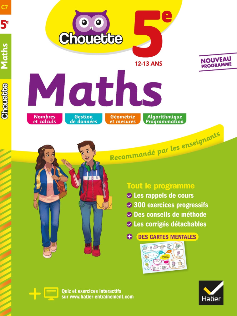 MATHS 5E 2019 - BONNEFOND/DAVIAUD - HATIER