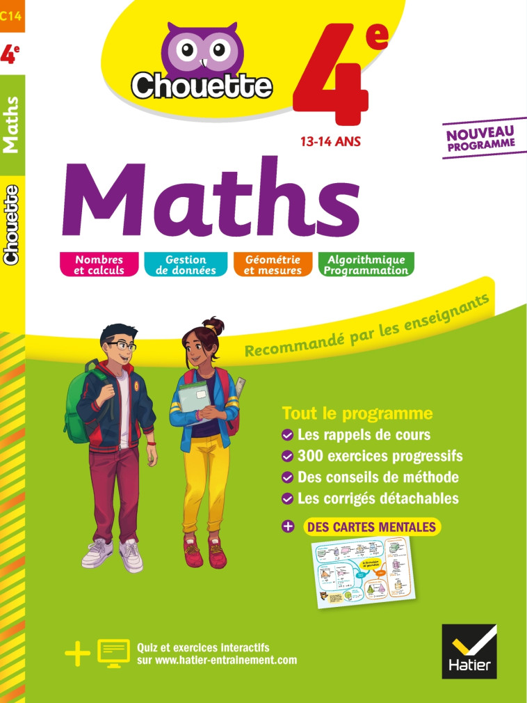 MATHS 4E 2019 - BONNEFOND/DAVIAUD - HATIER