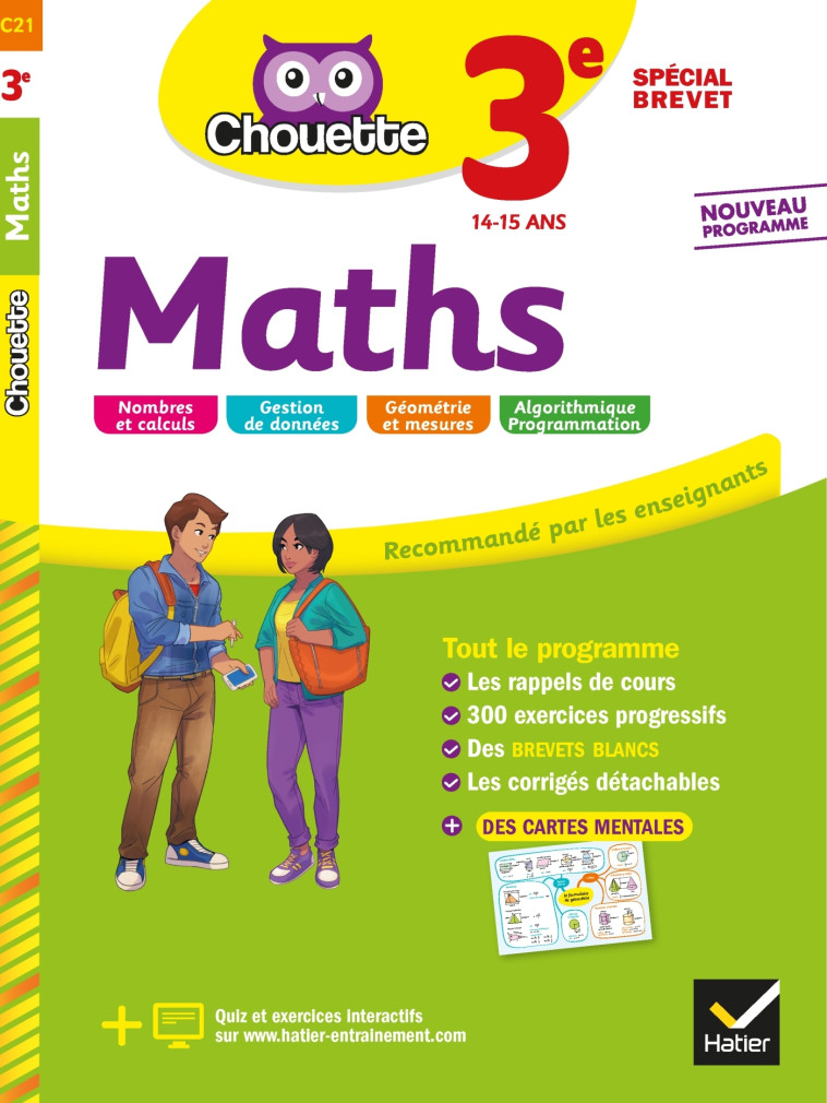 MATHS 3E 2019 - BONNEFOND/DAVIAUD - HATIER