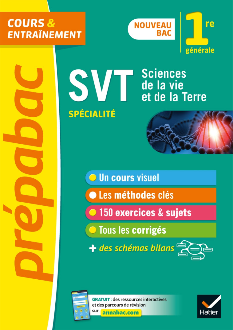 SPECIALITE SVT 1RE 2019 COURS ET ENTRAINEMENT - DUCASSE/FORICHON/VAH - HATIER