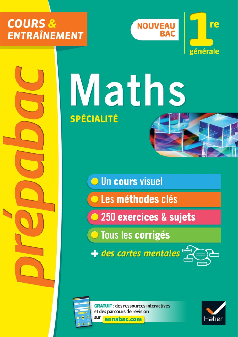 SPECIALITE MATHS 1RE GENERALE 2019 COURS ET ENTRAINEMENT - ABADIE/MEYER/SALMON - HATIER