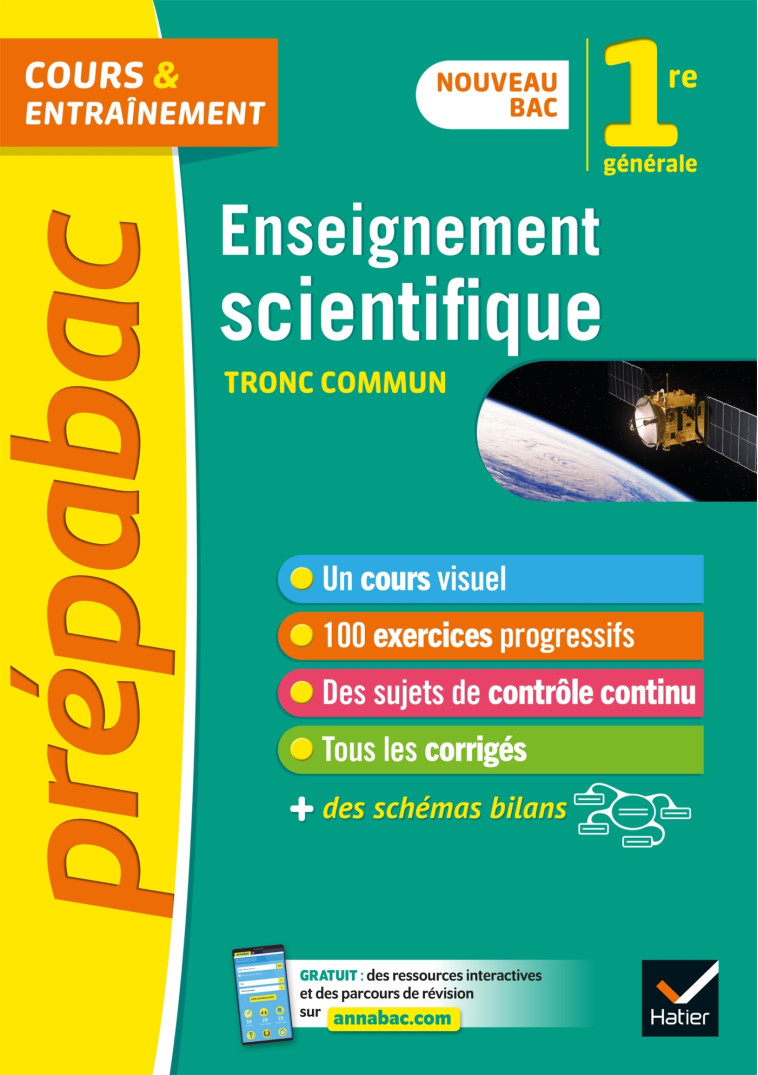 ENSEIGNEMENT SCIENTIFIQUE 1RE TRONC COMMUN COURS ET ENTRAINEMENT - BEDNAREK - MAITREPIE - HATIER