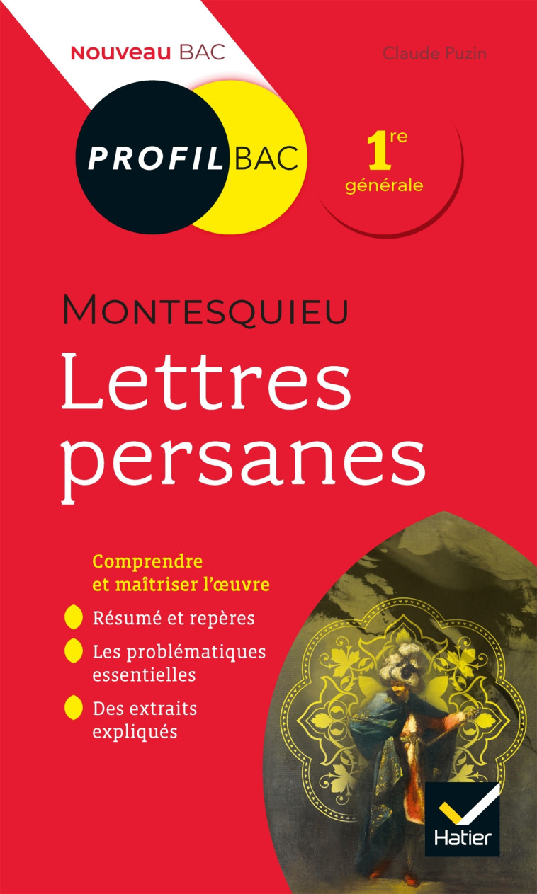 LETTRES PERSANES DE MONTESQUIEU 1RE GENERALE - PUZIN CLAUDE - HATIER